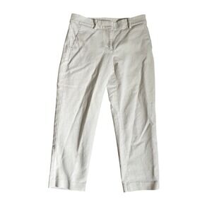 LOFT The Riviera Slim Pants 0 Petite Beige Cropped Ankle Career Corporate‎ Chic